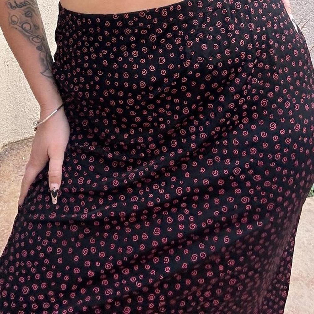 Vintage swirl maxi skirt